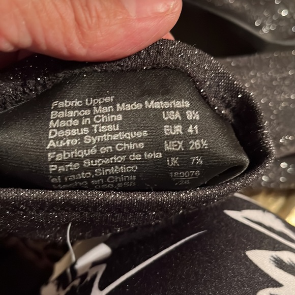 Black sock boots with silver sparkles - Picture 7 of 8